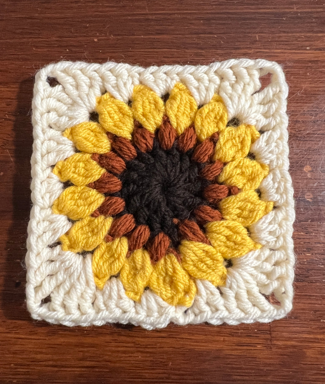 Sunflower Granny Squares Coasters with Twila - Wednesday November 15th